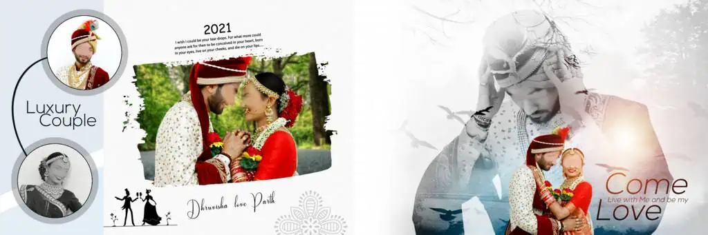 Wedding Album Design PSD Free Download 12X36 Zip 2021